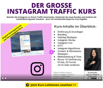 Der große Instagram Kurs von Irina Engelke